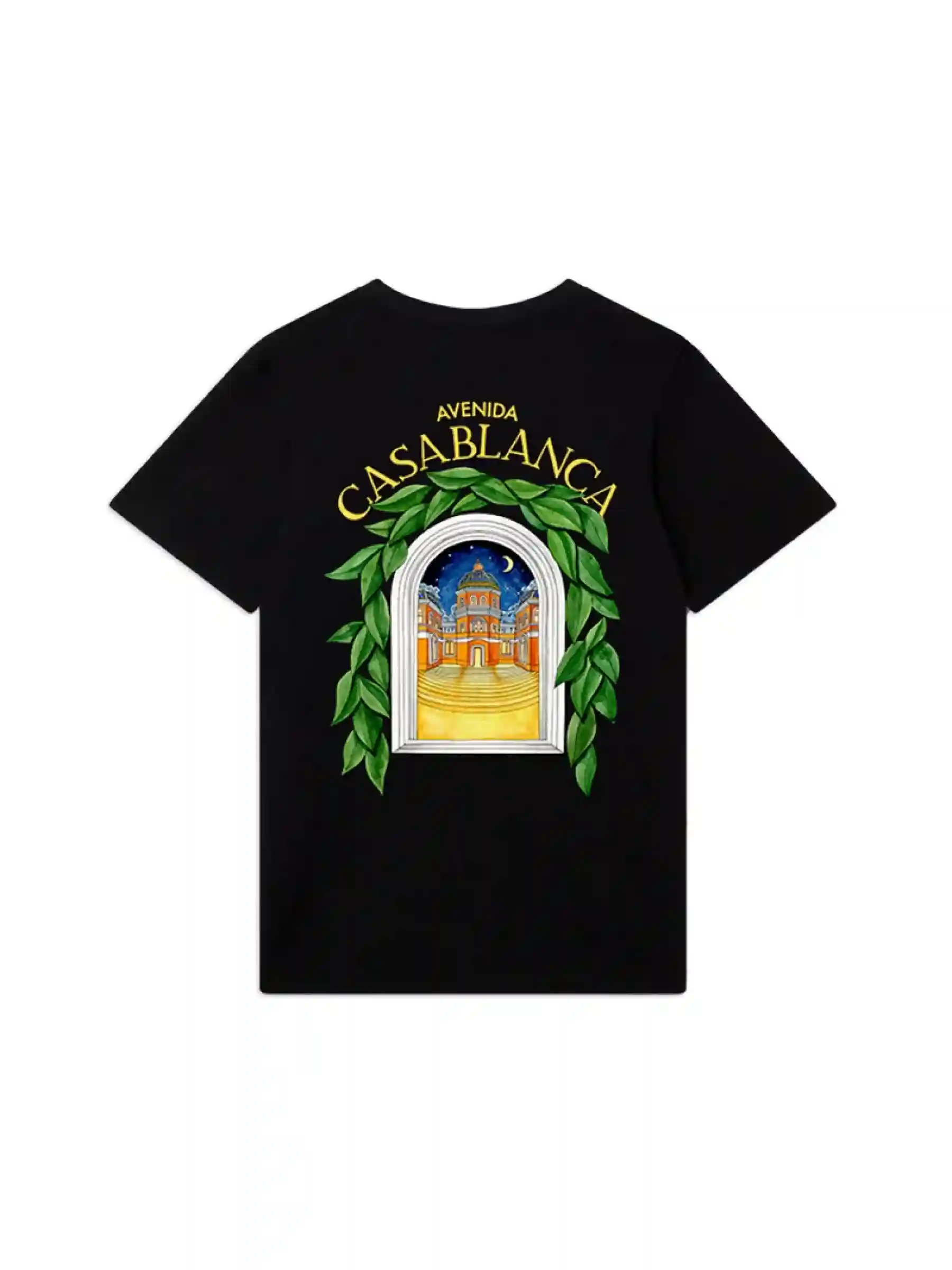 Casablanca Avenida T-Shirt - BLACK